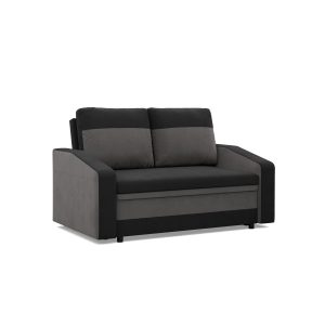 SOFA KANAPA z funkcją spania młodzieżowa czarna szara 309036