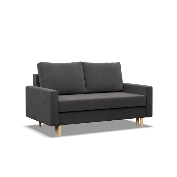 Sofa kanapa z funkcją spania SZARA bonell 285642