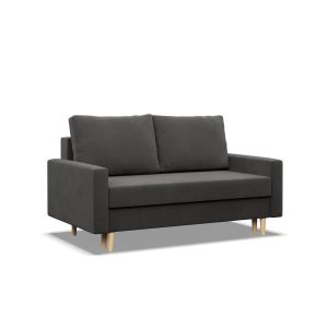 Sofa kanapa z funkcją spania SZARA 285663