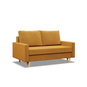 Sofa kanapa z funkcją spania ŻÓŁTA 285652