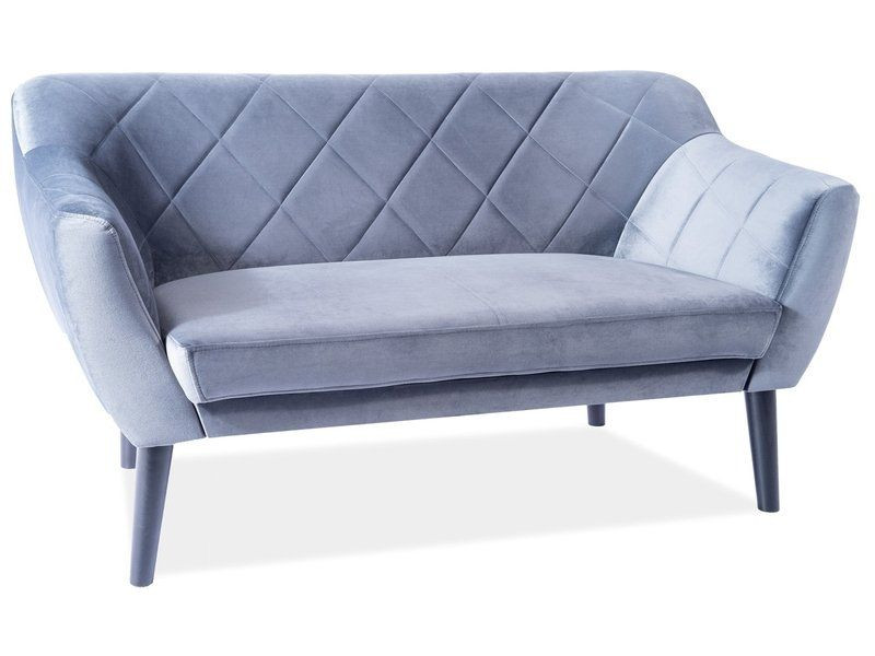 Sofa KARO 2 VELVET szara dwuosobowa 854076