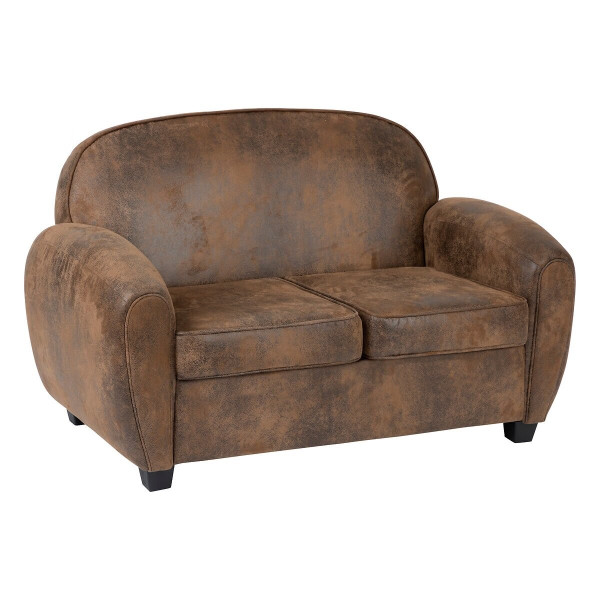 Sofa klubowa Stanis w stylu Vintage skóra ekologiczna 461615