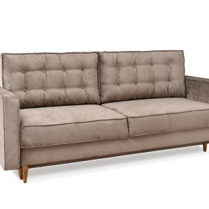 Sofa Lavia Beż Welur, Podstawa Dąb-Naturalny 345571