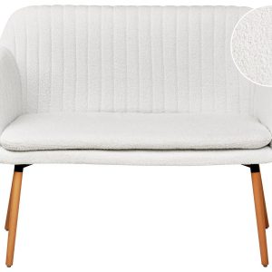 Sofa ławka kuchenna 2-os złamana biel boucle 452066 Sofa ławka kuchenna 2-os złamana biel boucle 452066