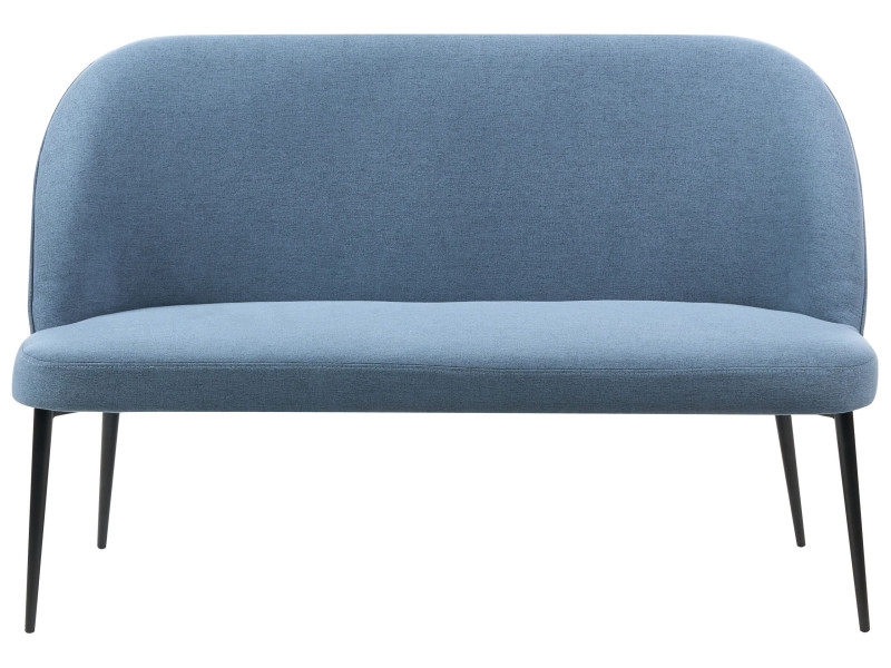 Sofa ławka kuchenna 2-osobowa tapicerowana niebieska 825636