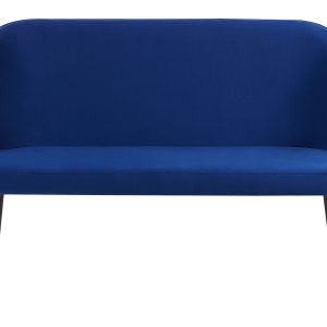 Sofa ławka kuchenna 2-osobowa welur niebieska 191108 Sofa ławka kuchenna 2-osobowa welur niebieska 191108