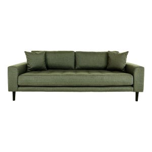 Sofa Lido oliwkowa zieleń aksamitna tapicerka bukowe nogi 659885
