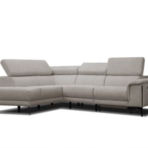 Sofa narożna 4 osobowa MATERA ciepłoszara, 1 funkcja relaks 834099 Sofa narożna 4 osobowa MATERA ciepłoszara, 1 funkcja relaks 834099