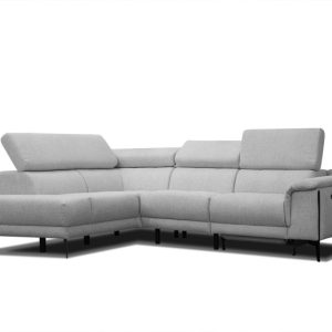 Sofa narożna 4 osobowa MATERA szara, 1 funkcja relaks 834105 Sofa narożna 4 osobowa MATERA szara, 1 funkcja relaks 834105