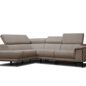 Sofa narożna 4 osobowa MATERA taupe, 1 funkcja relaks 834116 Sofa narożna 4 osobowa MATERA taupe, 1 funkcja relaks 834116