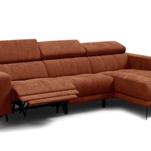 Sofa narożna 4 osobowa prawa MORELLO, pomarańczowa, 1 x Relax Zero Gravity 801480 Sofa narożna 4 osobowa prawa MORELLO, pomarańczowa, 1 x Relax Zero Gravity 801480