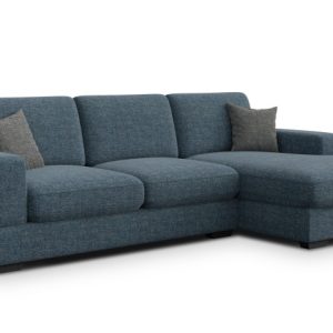 Sofa narożna 4 osobowa prawa OTTO, granatowa 805708 Sofa narożna 4 osobowa prawa OTTO, granatowa 805708