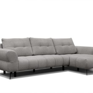 Sofa narożna 4 osobowa prawa SALVINI, ciepłoszara 805772 Sofa narożna 4 osobowa prawa SALVINI, ciepłoszara 805772