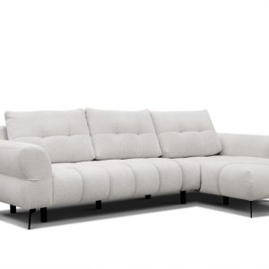 Sofa narożna 4 osobowa prawa SALVINI, ecru 805731 Sofa narożna 4 osobowa prawa SALVINI, ecru 805731