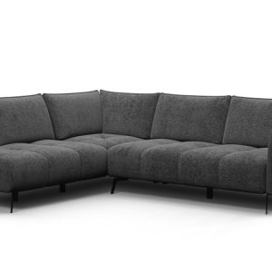 Sofa narożna 5 osobowa lewa AERA, ciemnoszara 805675 Sofa narożna 5 osobowa lewa AERA, ciemnoszara 805675