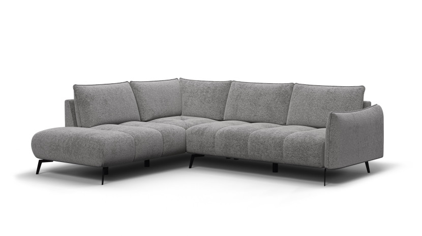 Sofa narożna 5 osobowa lewa AERA, ciepłoszara 805754