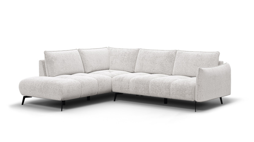 Sofa narożna 5 osobowa lewa AERA, ecru 805712