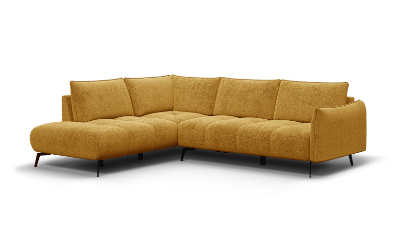 Sofa narożna 5 osobowa lewa AERA, miodowa 805779