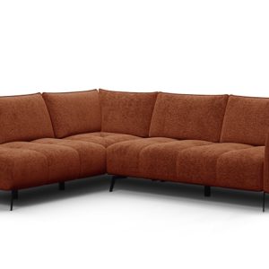 Sofa narożna 5 osobowa lewa AERA, pomarańczowa 805691 Sofa narożna 5 osobowa lewa AERA, pomarańczowa 805691