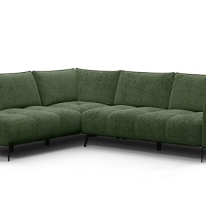 Sofa narożna 5 osobowa lewa AERA, zielona 805684 Sofa narożna 5 osobowa lewa AERA, zielona 805684