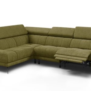 Sofa narożna 5 osobowa lewa MORELLO, oliwkowa, 1 x Relax Zero Gravity 801516 Sofa narożna 5 osobowa lewa MORELLO, oliwkowa, 1 x Relax Zero Gravity 801516