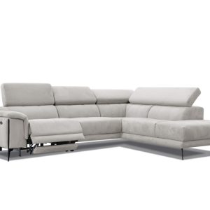 Sofa narożna 5 osobowa MATERA beżowa, 1 funkcja relaks 834112