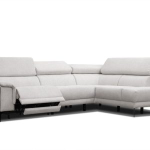 Sofa narożna 5 osobowa MATERA kremowa, 1 funkcja relaks 834242
