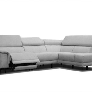 Sofa narożna 5 osobowa MATERA szara, 1 funkcja relaks 834133