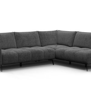 Sofa narożna 5 osobowa prawa AERA, ciemnoszara 805763 Sofa narożna 5 osobowa prawa AERA, ciemnoszara 805763