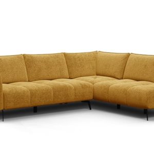 Sofa narożna 5 osobowa prawa AERA, miodowa 805678 Sofa narożna 5 osobowa prawa AERA, miodowa 805678