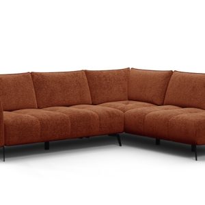Sofa narożna 5 osobowa prawa AERA, pomarańczowa 805682 Sofa narożna 5 osobowa prawa AERA, pomarańczowa 805682