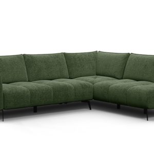 Sofa narożna 5 osobowa prawa AERA, zielona 805780 Sofa narożna 5 osobowa prawa AERA, zielona 805780