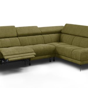 Sofa narożna 5 osobowa prawa MORELLO, oliwkowa, 1 x Relax Zero Gravity 801483 Sofa narożna 5 osobowa prawa MORELLO, oliwkowa, 1 x Relax Zero Gravity 801483