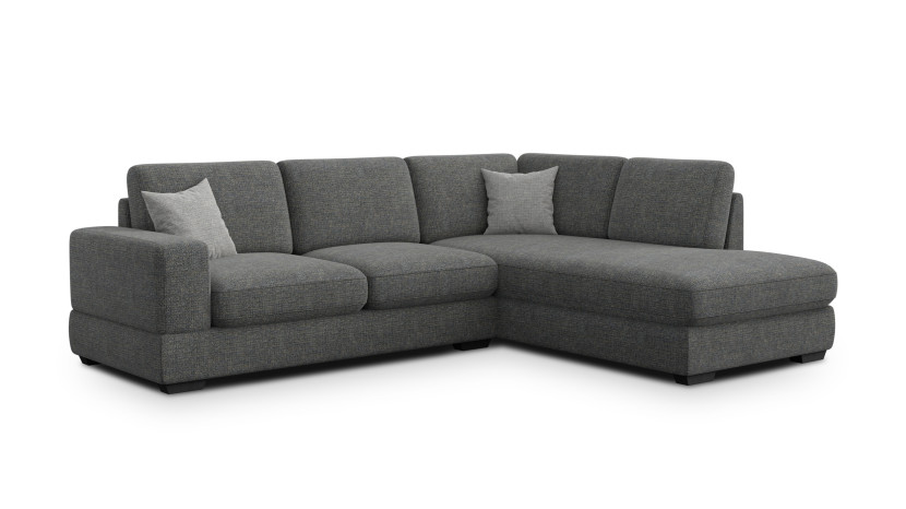 Sofa narożna 5 osobowa prawa OTTO, antracytowa 805729