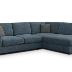 Sofa narożna 5 osobowa prawa OTTO, granatowa 805743 Sofa narożna 5 osobowa prawa OTTO, granatowa 805743