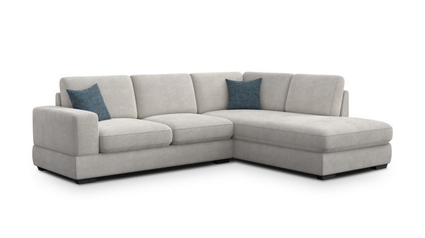 Sofa narożna 5 osobowa prawa OTTO, kremowa 806067