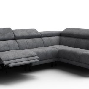 Sofa narożna 5 osobowa prawa RODEN, 1 x Relax Zero Gravity, ciemnoszara 801531 Sofa narożna 5 osobowa prawa RODEN, 1 x Relax Zero Gravity, ciemnoszara 801531