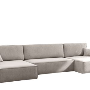 Sofa Narożna Carlos z Funkcją Spania Tkanina Salvador Beżowy 659356 Sofa Narożna Carlos z Funkcją Spania Tkanina Salvador Beżowy 659356