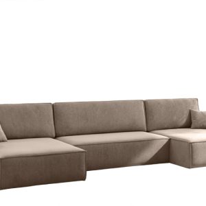 Sofa Narożna Carlos z Funkcją Spania Tkanina Salvador Ciemnobeżowy 659399 Sofa Narożna Carlos z Funkcją Spania Tkanina Salvador Ciemnobeżowy 659399