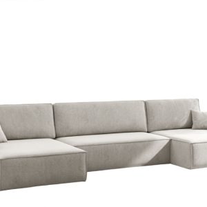 Sofa Narożna Carlos z Funkcją Spania Tkanina Salvador Jasnoszary 659381 Sofa Narożna Carlos z Funkcją Spania Tkanina Salvador Jasnoszary 659381