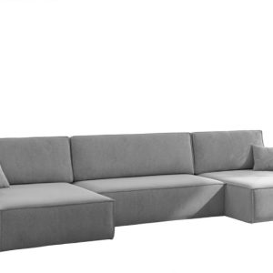 Sofa Narożna Carlos z Funkcją Spania Tkanina Salvador Szary 659388 Sofa Narożna Carlos z Funkcją Spania Tkanina Salvador Szary 659388