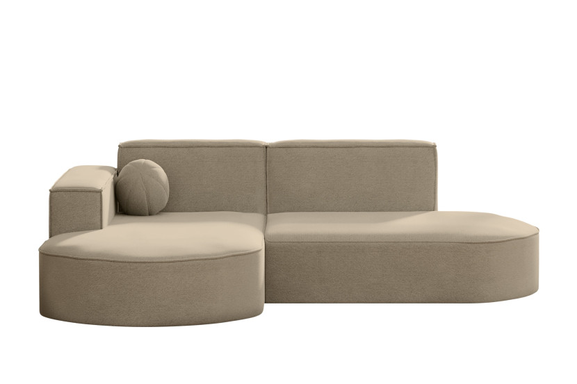 Sofa narożna, Designer Modena Studio Patio tkanina Artykuł Beżowy Lewy 570466