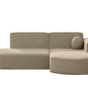 Sofa narożna, Designer Modena Studio Patio tkanina Artykuł Beżowy Prawy 570420 Sofa narożna, Designer Modena Studio Patio tkanina Artykuł Beżowy Prawy 570420