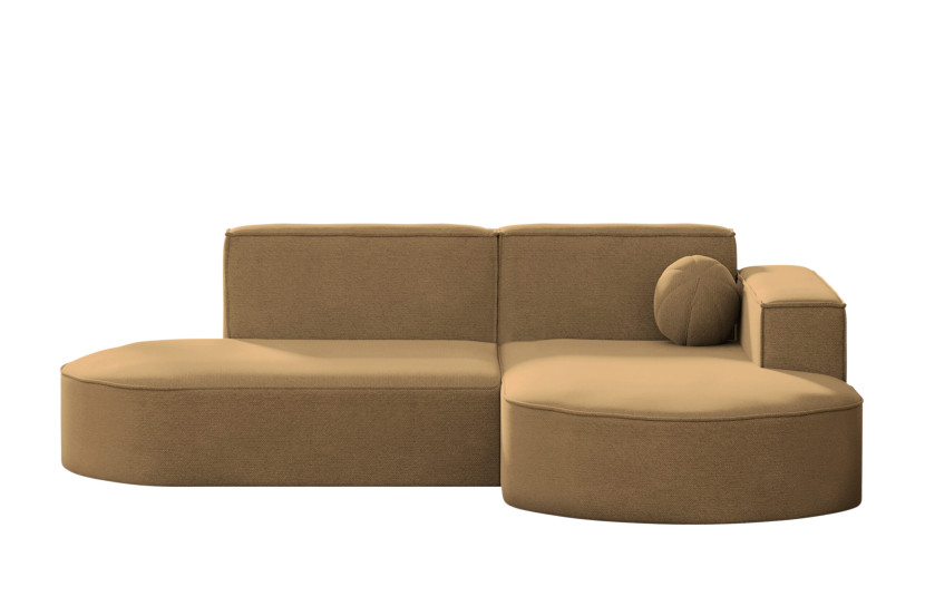 Sofa narożna, Designer Modena Studio Patio tkanina Artykuł Cappuccino Prawy 570449