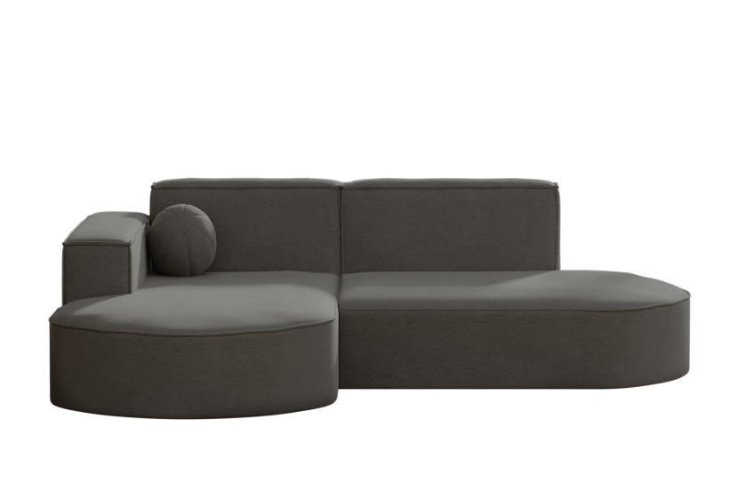 Sofa narożna, Designer Modena Studio Patio tkanina Artykuł Szary Lewy 570447