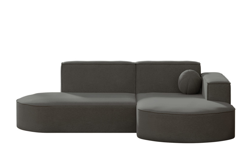 Sofa narożna, Designer Modena Studio Patio tkanina Artykuł Szary Prawy 570419