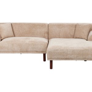 Sofa narożna lewostronna beżowa 598773 Sofa narożna lewostronna beżowa 598773