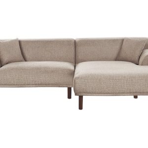 Sofa narożna lewostronna beżowoszara 515992 Sofa narożna lewostronna beżowoszara 515992