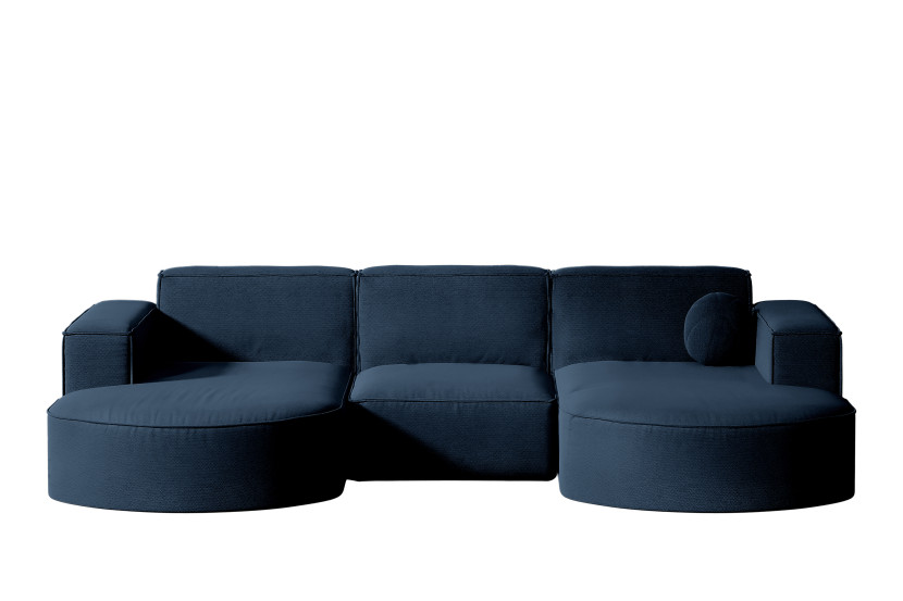 Sofa narożna ogrodowa, Designer Modena Studio U Patio Granatowy 572482