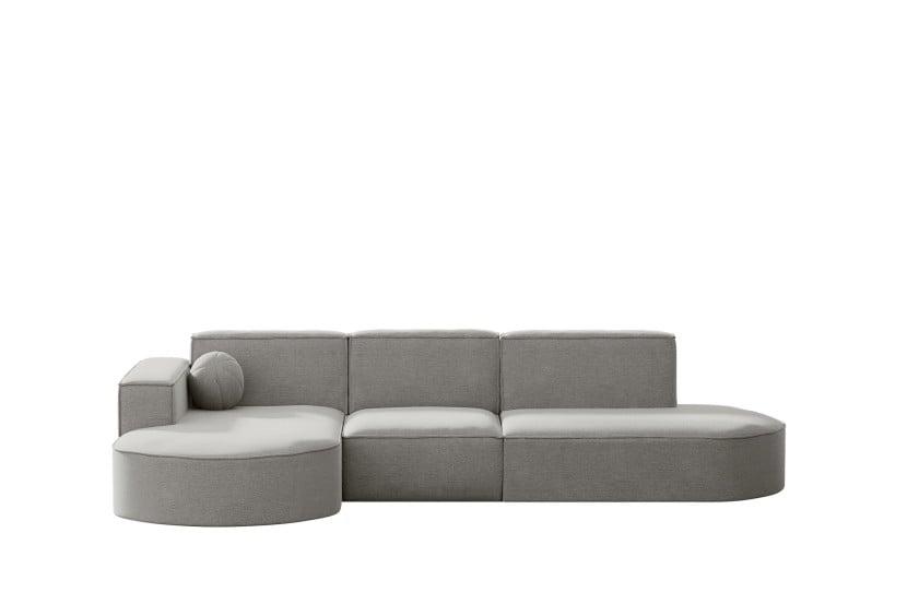 Sofa narożna ogrodowa, kanapa, Designer Modena L Patio Jasnoszary Lewy 570452